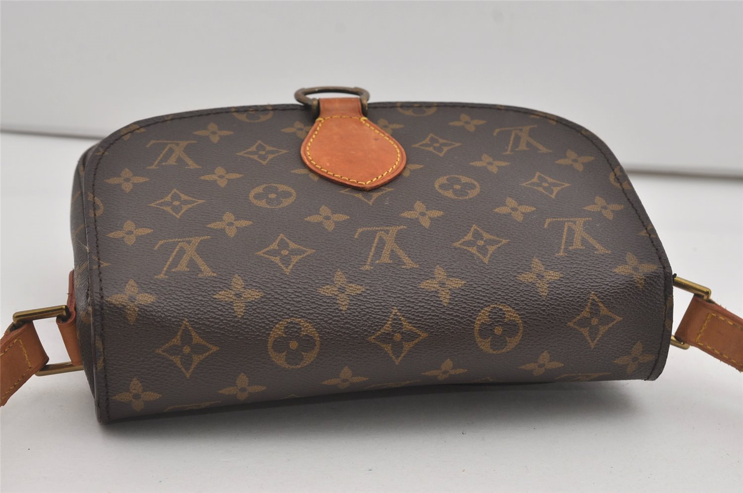 Authentic Louis Vuitton Monogram Saint Cloud GM M51242 Shoulder Cross Bag 5705I