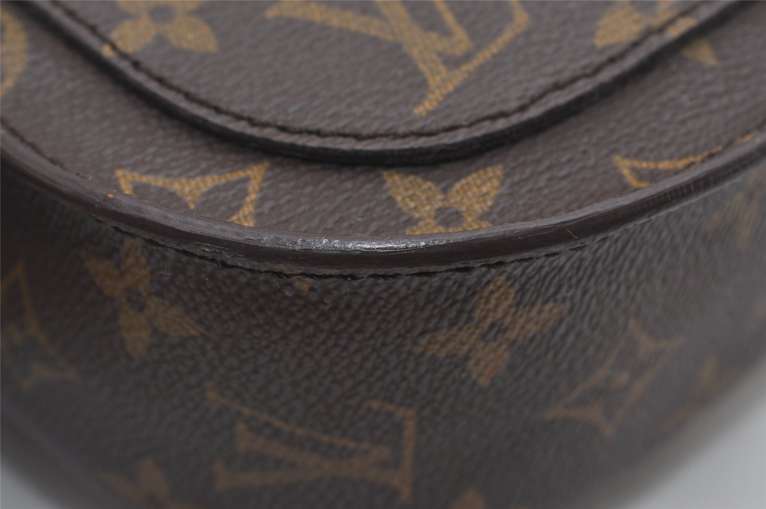 Authentic Louis Vuitton Monogram Saint Cloud GM M51242 Shoulder Cross Bag 5705I