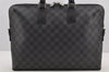 Auth Louis Vuitton Damier Graphite Porte Documents Jules N48224 Briefcase 5706I