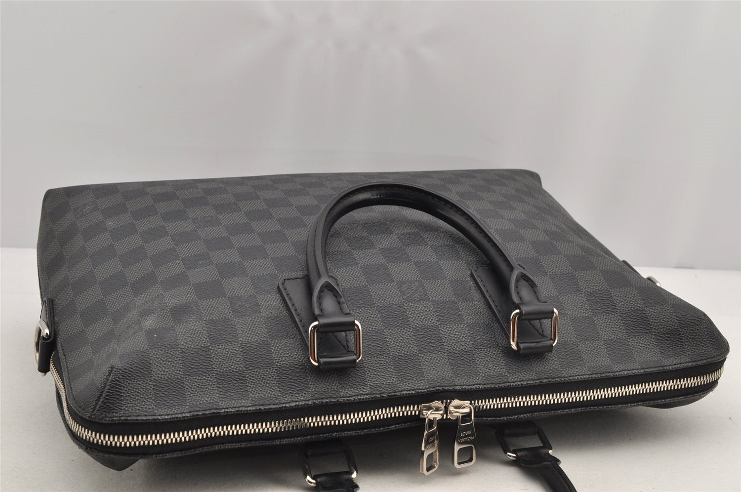 Auth Louis Vuitton Damier Graphite Porte Documents Jules N48224 Briefcase 5706I