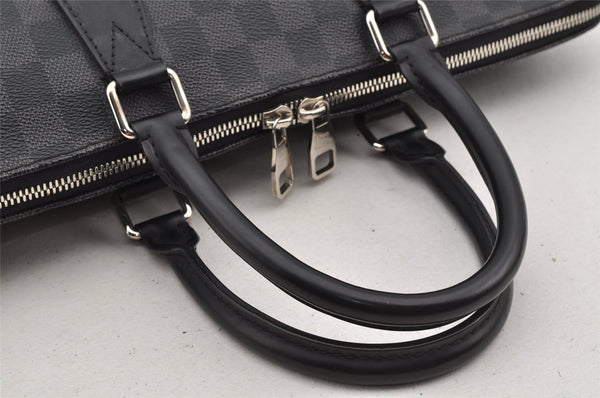 Auth Louis Vuitton Damier Graphite Porte Documents Jules N48224 Briefcase 5706I