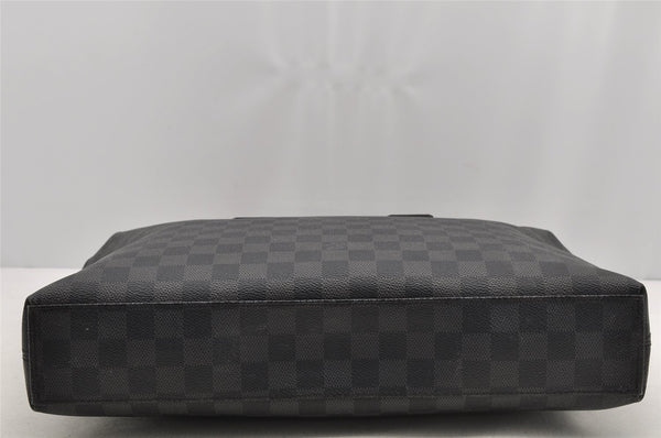 Auth Louis Vuitton Damier Graphite Porte Documents Jules N48224 Briefcase 5706I