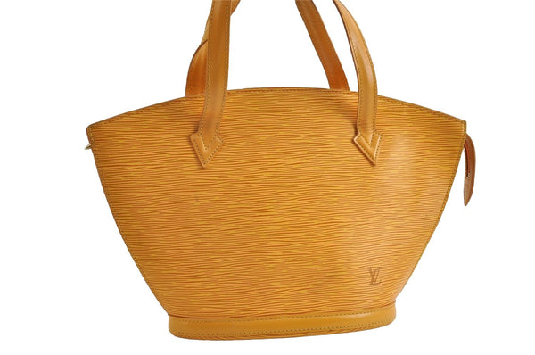 Authentic Louis Vuitton Epi Saint Jacques Hand Bag Yellow M52279 LV 5707I