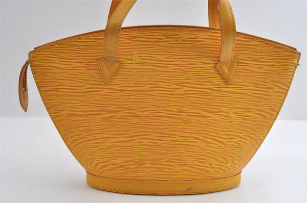 Authentic Louis Vuitton Epi Saint Jacques Hand Bag Yellow M52279 LV 5707I