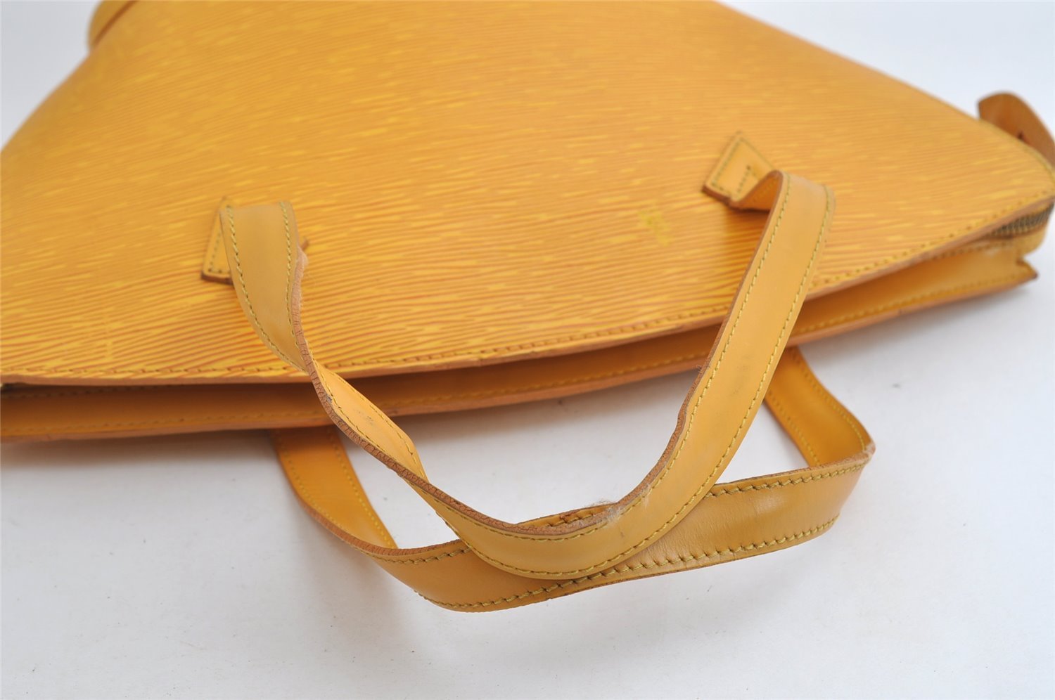 Authentic Louis Vuitton Epi Saint Jacques Hand Bag Yellow M52279 LV 5707I