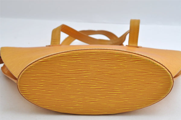Authentic Louis Vuitton Epi Saint Jacques Hand Bag Yellow M52279 LV 5707I