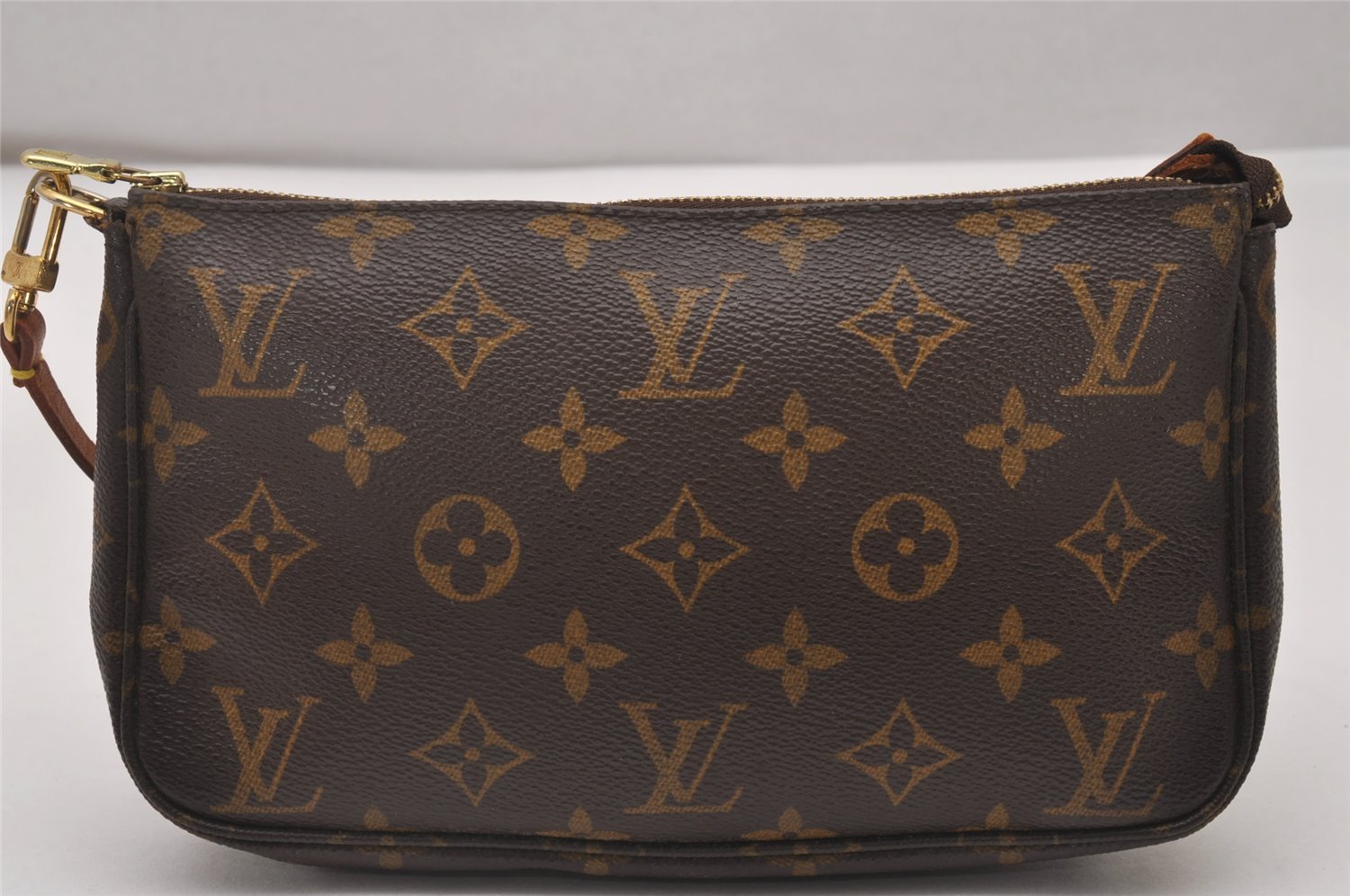 Authentic Louis Vuitton Monogram Pochette Accessoires Pouch M51980 LV 5708I