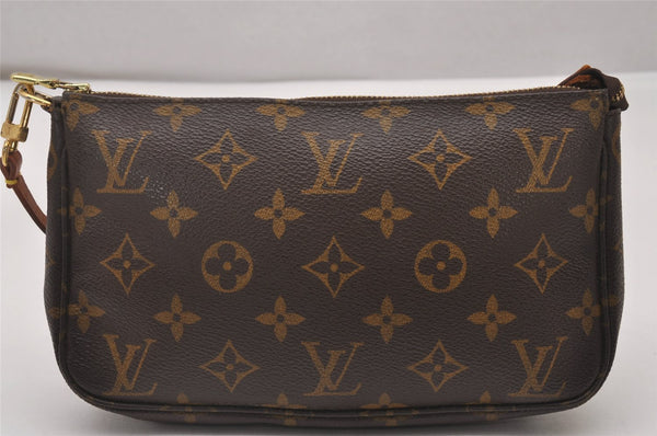Authentic Louis Vuitton Monogram Pochette Accessoires Pouch M51980 LV 5708I