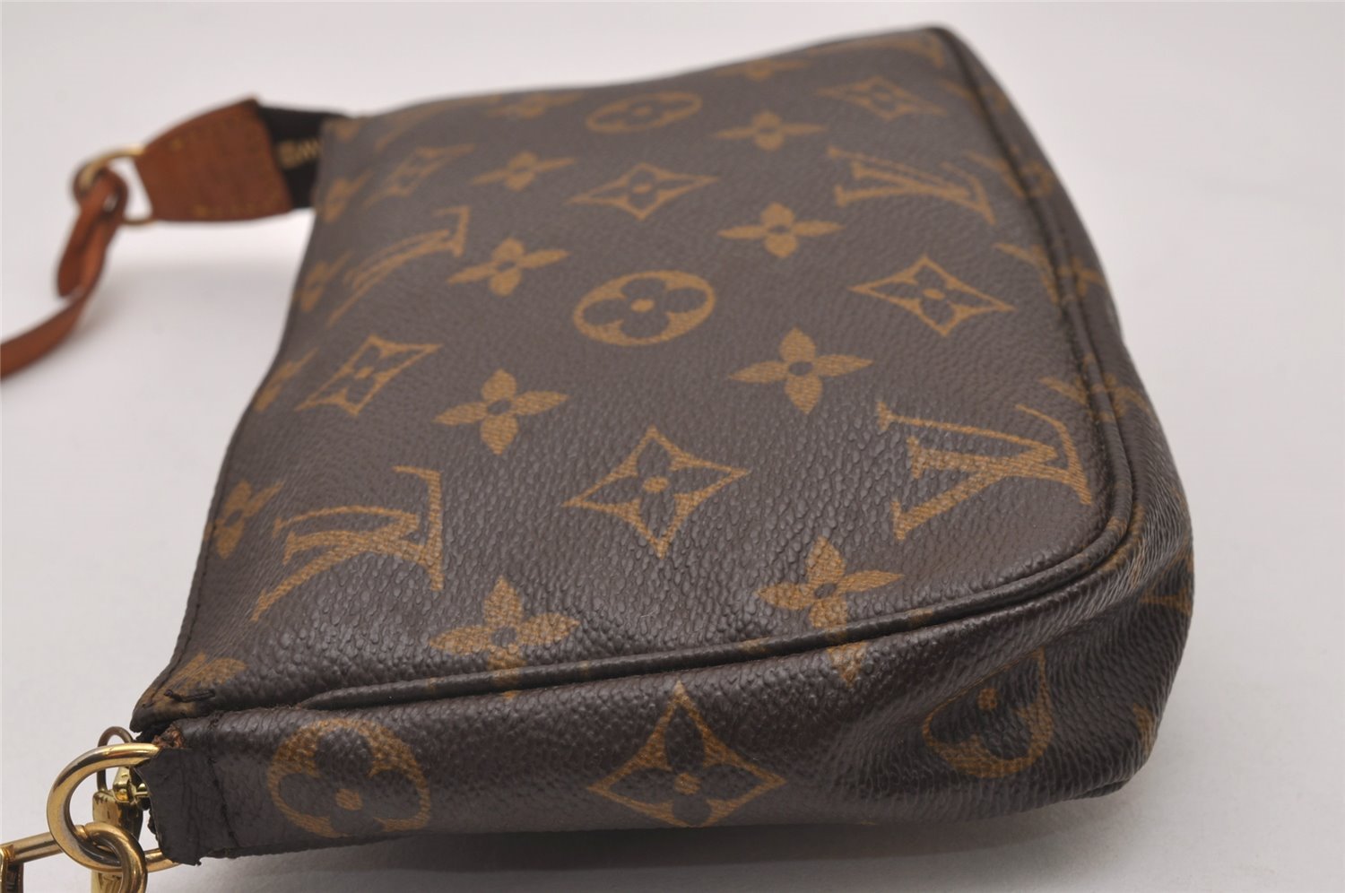 Authentic Louis Vuitton Monogram Pochette Accessoires Pouch M51980 LV 5708I