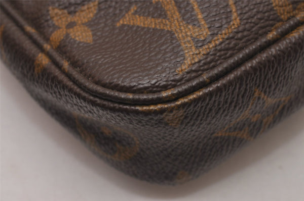 Authentic Louis Vuitton Monogram Pochette Accessoires Pouch M51980 LV 5708I