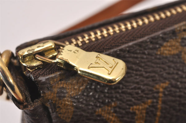 Authentic Louis Vuitton Monogram Pochette Accessoires Pouch M51980 LV 5708I