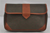 Authentic YVES SAINT LAURENT REMY MARTIN Clutch Hand Bag PVC Leather Khaki 5710D