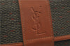 Authentic YVES SAINT LAURENT REMY MARTIN Clutch Hand Bag PVC Leather Khaki 5710D