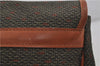 Authentic YVES SAINT LAURENT REMY MARTIN Clutch Hand Bag PVC Leather Khaki 5710D