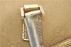 Authentic GUCCI Vintage Hand Bag Purse GG Canvas Leather 0000852 Gold 5710E
