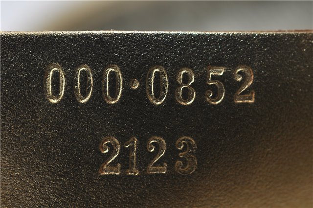 Authentic GUCCI Vintage Hand Bag Purse GG Canvas Leather 0000852 Gold 5710E