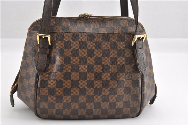 Authentic Louis Vuitton Damier Belem MM Shoulder Hand Bag Purse N51174 LV 5710F
