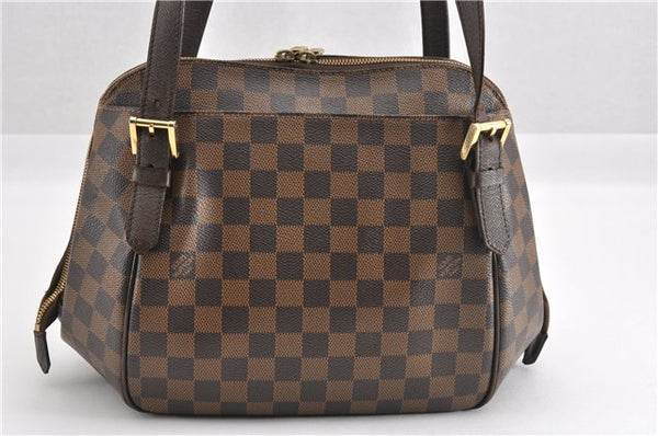 Authentic Louis Vuitton Damier Belem MM Shoulder Hand Bag Purse N51174 LV 5710F