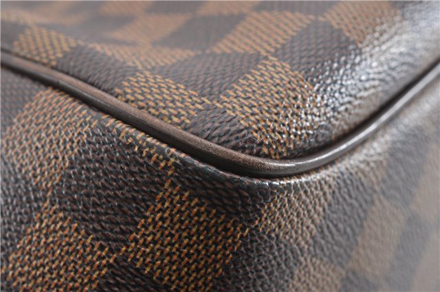 Authentic Louis Vuitton Damier Belem MM Shoulder Hand Bag Purse N51174 LV 5710F