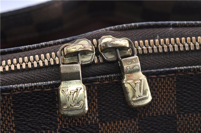 Authentic Louis Vuitton Damier Belem MM Shoulder Hand Bag Purse N51174 LV 5710F