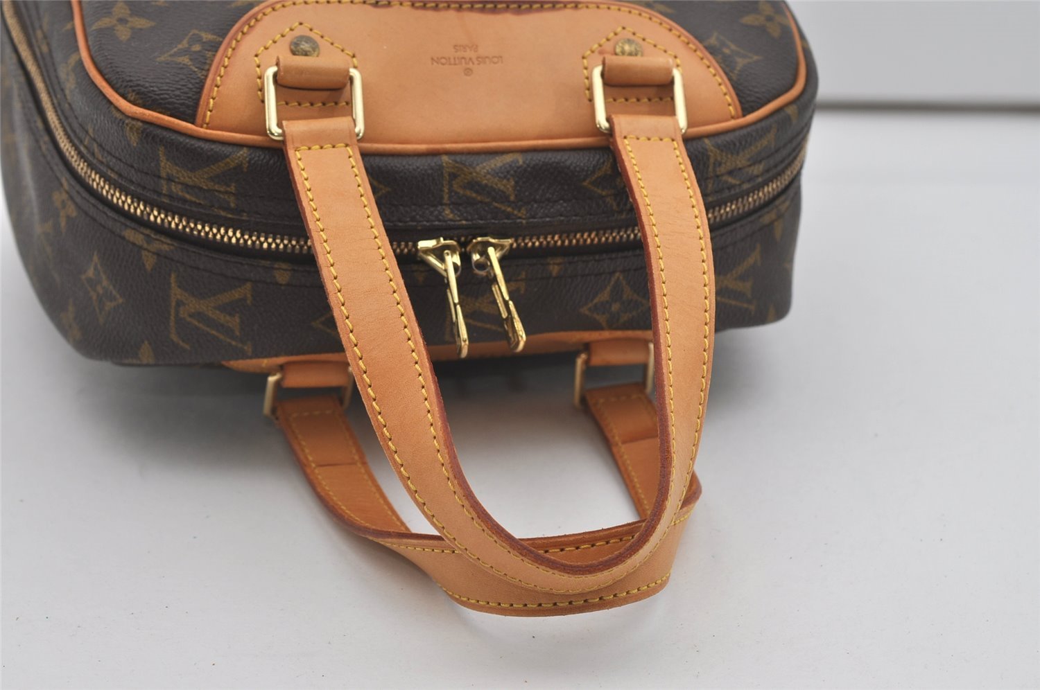 Authentic Louis Vuitton Monogram Excursion Hand Bag M41450 LV 5713I