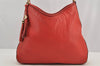 Authentic GUCCI Vintage Tassel Shoulder Hand Bag Leather 336659 Red 5715I