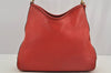 Authentic GUCCI Vintage Tassel Shoulder Hand Bag Leather 336659 Red 5715I