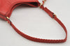 Authentic GUCCI Vintage Tassel Shoulder Hand Bag Leather 336659 Red 5715I