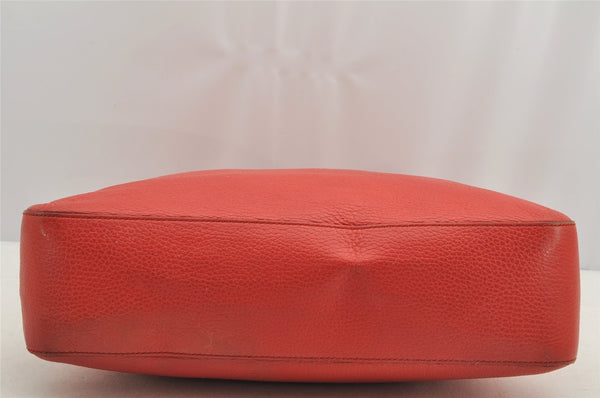 Authentic GUCCI Vintage Tassel Shoulder Hand Bag Leather 336659 Red 5715I
