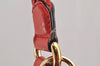 Authentic GUCCI Vintage Tassel Shoulder Hand Bag Leather 336659 Red 5715I