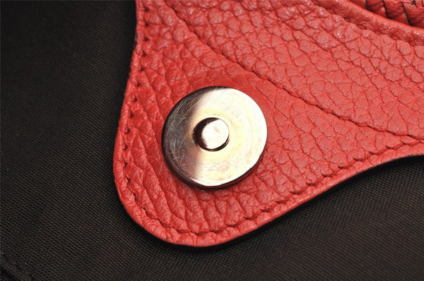 Authentic GUCCI Vintage Tassel Shoulder Hand Bag Leather 336659 Red 5715I