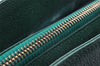 Authentic CHANEL Caviar Skin Vintage CC Logo Chain Shoulder Bag Green Junk 5716I