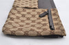 Authentic GUCCI Vintage Waist Body Bag Purse Canvas Leather 28566 Brown 5717I