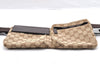 Authentic GUCCI Vintage Waist Body Bag Purse Canvas Leather 28566 Brown 5717I