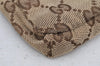 Authentic GUCCI Vintage Waist Body Bag Purse Canvas Leather 28566 Brown 5717I