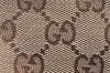 Authentic GUCCI Vintage Waist Body Bag Purse Canvas Leather 28566 Brown 5717I
