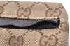 Authentic GUCCI Vintage Waist Body Bag Purse Canvas Leather 28566 Brown 5717I