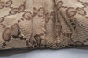 Authentic GUCCI Vintage Waist Body Bag Purse Canvas Leather 28566 Brown 5717I