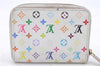 Louis Vuitton Monogram Multicolor Zippy Coin Purse White Beige M66548 LV 5718D