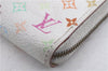 Louis Vuitton Monogram Multicolor Zippy Coin Purse White Beige M66548 LV 5718D