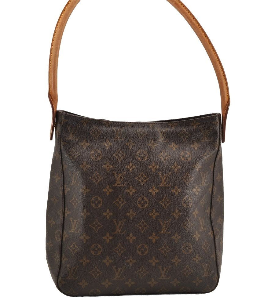 Authentic Louis Vuitton Monogram Looping GM Shoulder Bag M51145 LV Junk 5718I