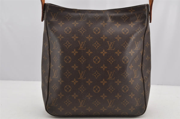 Authentic Louis Vuitton Monogram Looping GM Shoulder Bag M51145 LV Junk 5718I
