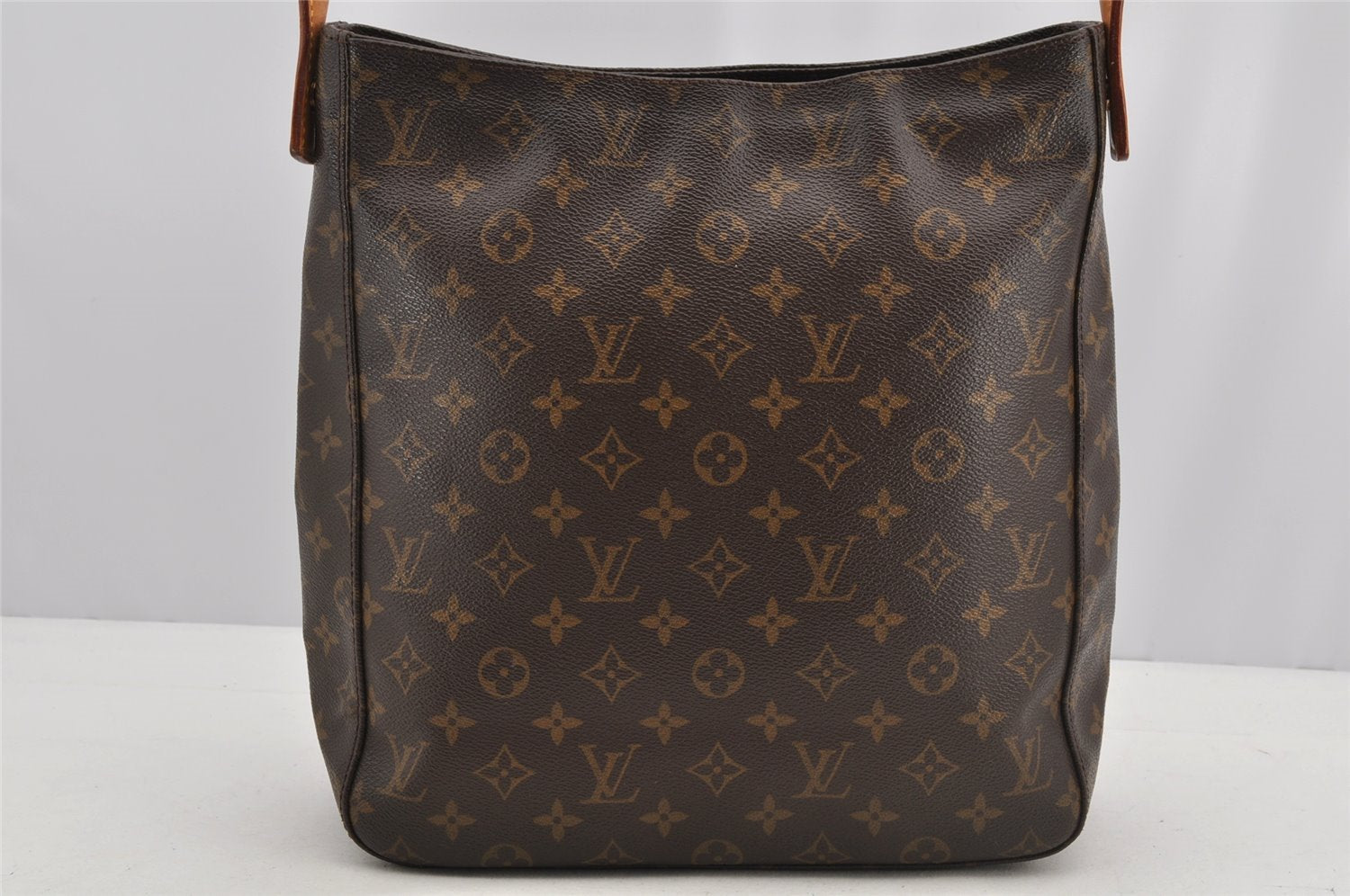 Authentic Louis Vuitton Monogram Looping GM Shoulder Bag M51145 LV Junk 5718I