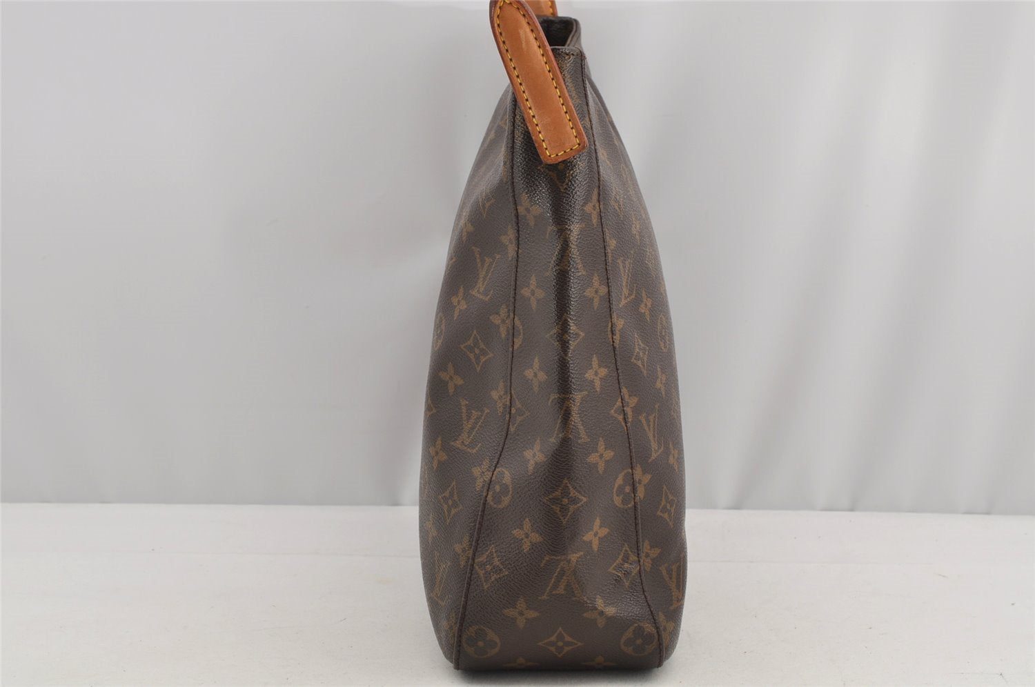 Authentic Louis Vuitton Monogram Looping GM Shoulder Bag M51145 LV Junk 5718I