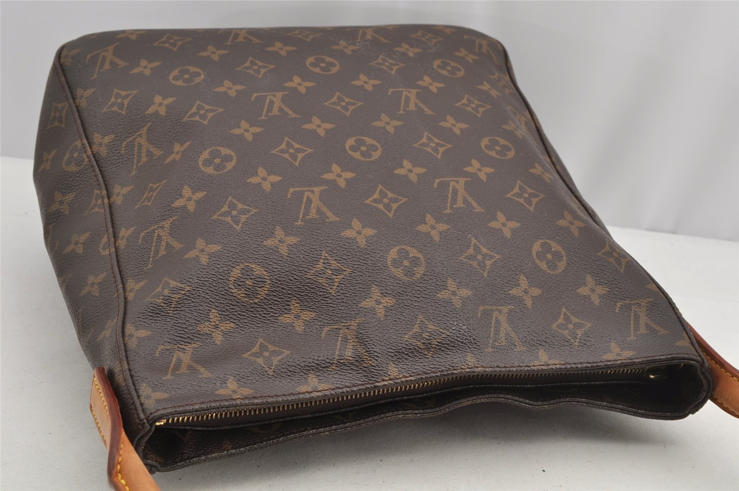 Authentic Louis Vuitton Monogram Looping GM Shoulder Bag M51145 LV Junk 5718I