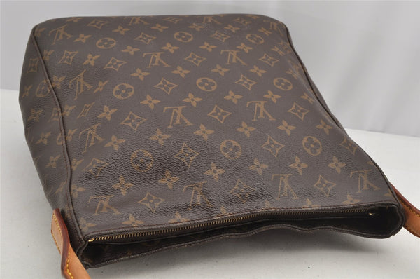 Authentic Louis Vuitton Monogram Looping GM Shoulder Bag M51145 LV Junk 5718I