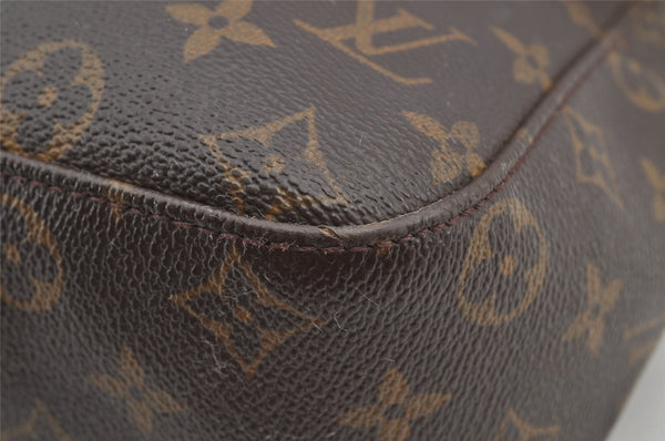 Authentic Louis Vuitton Monogram Looping GM Shoulder Bag M51145 LV Junk 5718I