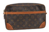 Authentic Louis Vuitton Monogram Compiegne 28 Clutch Hand Bag M51845 LV 5719I