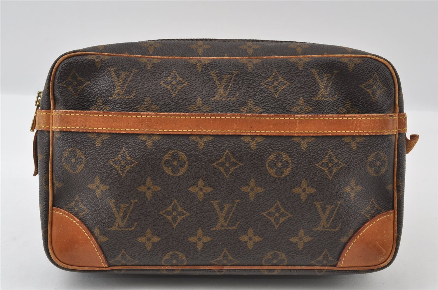 Authentic Louis Vuitton Monogram Compiegne 28 Clutch Hand Bag M51845 LV 5719I