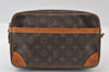 Authentic Louis Vuitton Monogram Compiegne 28 Clutch Hand Bag M51845 LV 5719I